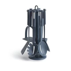 Habitat 6 Piece Utensil Set With Holder - Blue -Best Kitchen Products 8805513 R Z004A