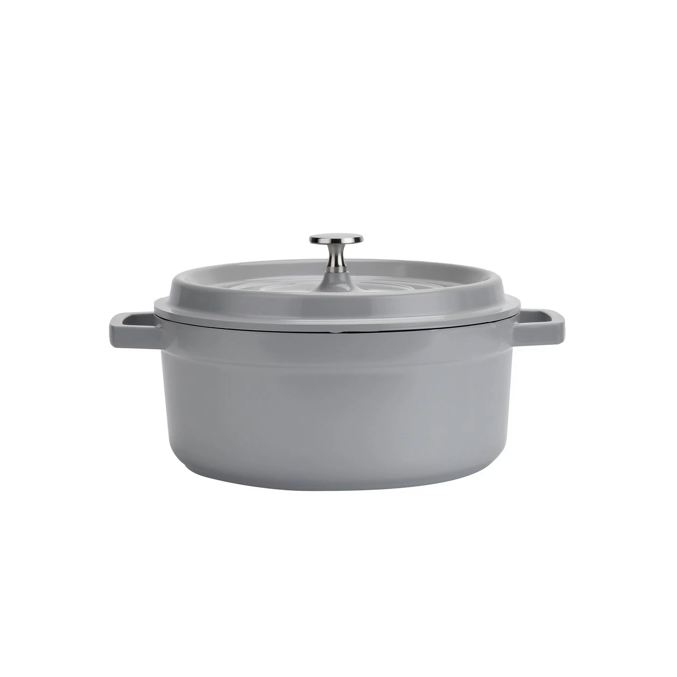 Habitat 4.2 Litre Cast Aluminium Casserole Dish - Grey 3 Habitat 4.2 Litre Cast Aluminium Casserole Dish - Grey