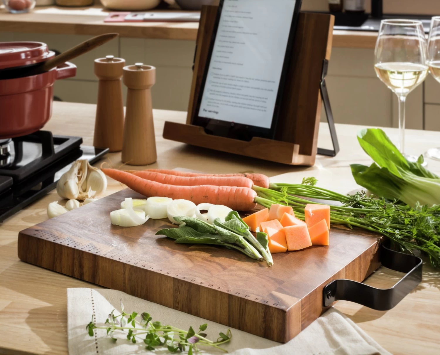 Habitat Industrial Wood Butchers Block 4 Habitat Industrial Wood Butchers Block - Image 2