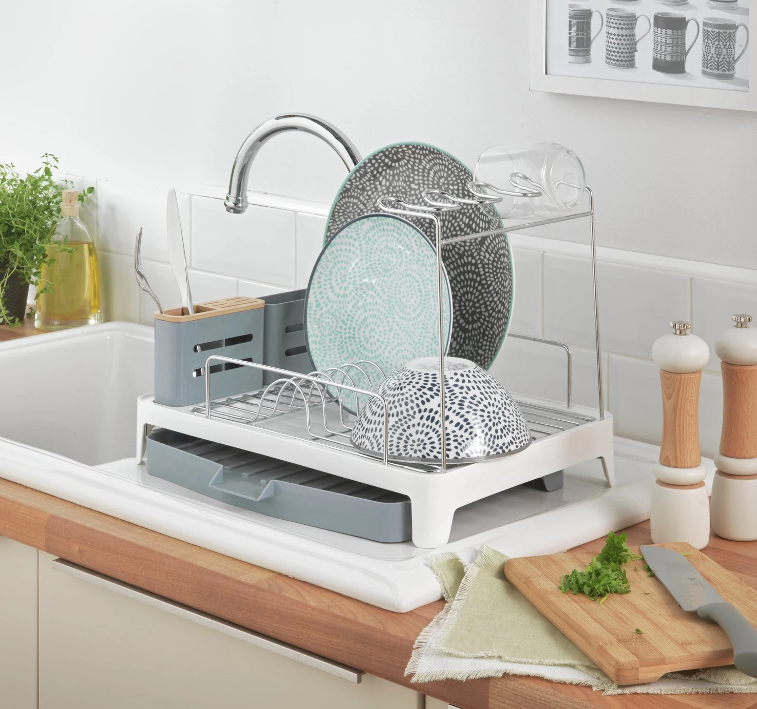 Habitat Dish Drainer - White 4 Habitat Dish Drainer - White - Image 2