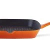 Habitat 23cm Cast Iron Griddle Pan - Orange -Best Kitchen Products 9192500 R Z001A