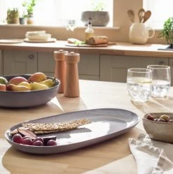 Habitat Evora Stoneware Serving Platter - Blue 9 Habitat Evora Stoneware Serving Platter - Blue -Best Kitchen Products 9203671 R Z001C