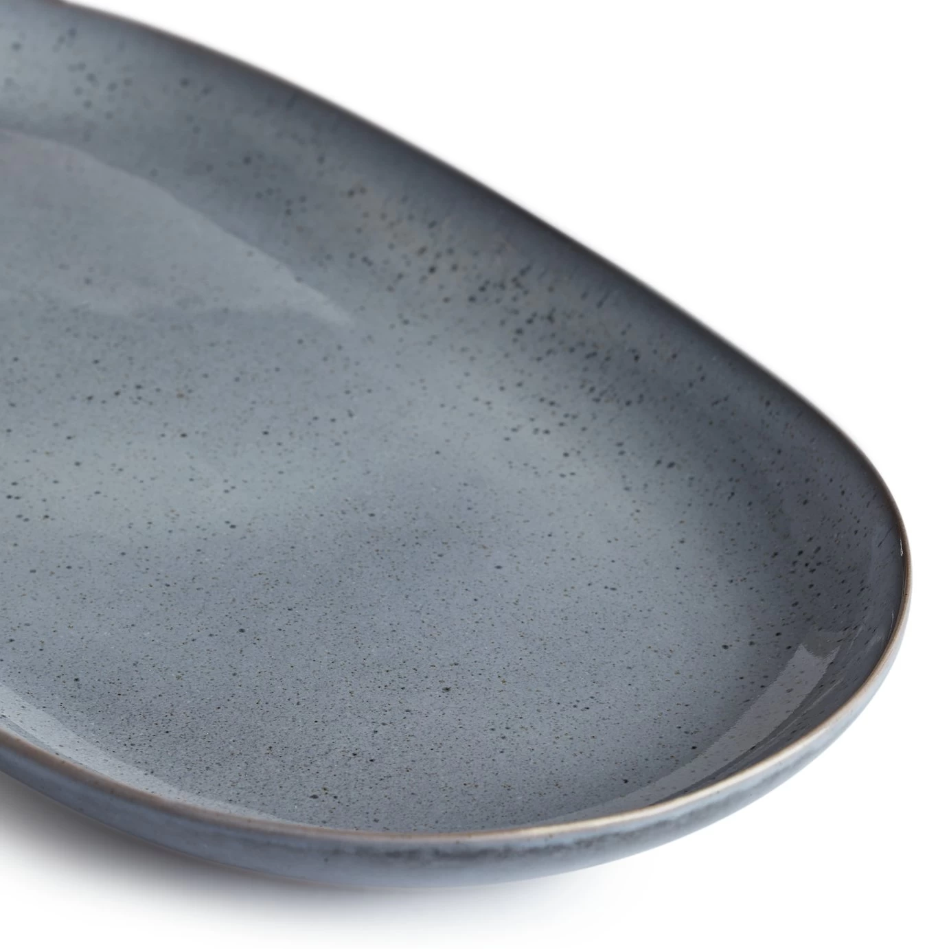 Habitat Evora Stoneware Serving Platter - Blue 5 Habitat Evora Stoneware Serving Platter - Blue - Image 3