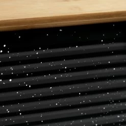 Habitat Set Of 5 Speckle Bamboo Storage - Black -Best Kitchen Products 9208212 R Z004A