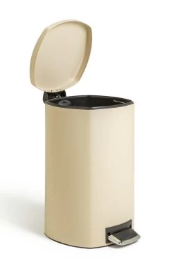 Habitat 50 Litre Pedal Bin - Cream -Best Kitchen Products 9210963 R Z002A