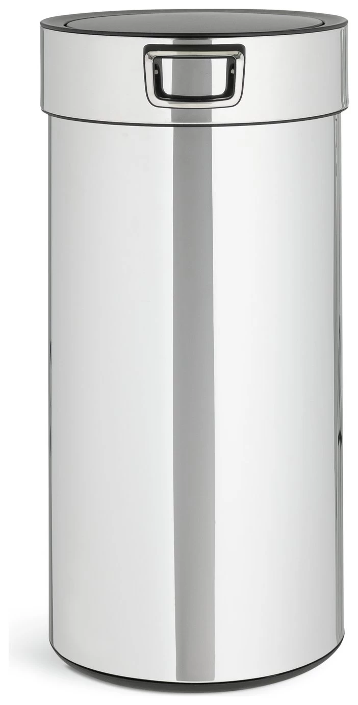 Habitat 30 Litre Round Touch Op Bin - Silver 3 Habitat 30 Litre Round Touch Op Bin - Silver