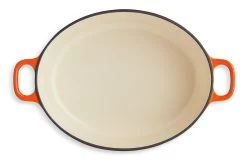 Habitat 4.7 Litre Cast Iron Oval Casserole Dish - Orange -Best Kitchen Products 9212363 R Z002A