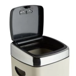 Habitat 30 Litre Square Touch Top Bin - Cream -Best Kitchen Products 9212679 R Z003A