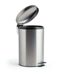 Habitat 12 Litre Domed Pedal Bin - Silver 9 Habitat 12 Litre Domed Pedal Bin - Silver -Best Kitchen Products 9212703 R Z002A