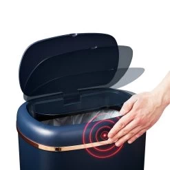 Tower 58 Liter Cavaletto Sensor Bin - Blue 13 Tower 58 Liter Cavaletto Sensor Bin - Blue -Best Kitchen Products 9308916 R Z003A