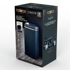 Tower 58 Liter Cavaletto Sensor Bin - Blue 14 Tower 58 Liter Cavaletto Sensor Bin - Blue -Best Kitchen Products 9308916 R Z004A
