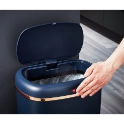 Tower 58 Liter Cavaletto Sensor Bin - Blue 16 Tower 58 Liter Cavaletto Sensor Bin - Blue -Best Kitchen Products 9308916 R Z006A