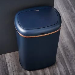 Tower 58 Liter Cavaletto Sensor Bin - Blue 17 Tower 58 Liter Cavaletto Sensor Bin - Blue -Best Kitchen Products 9308916 R Z007A