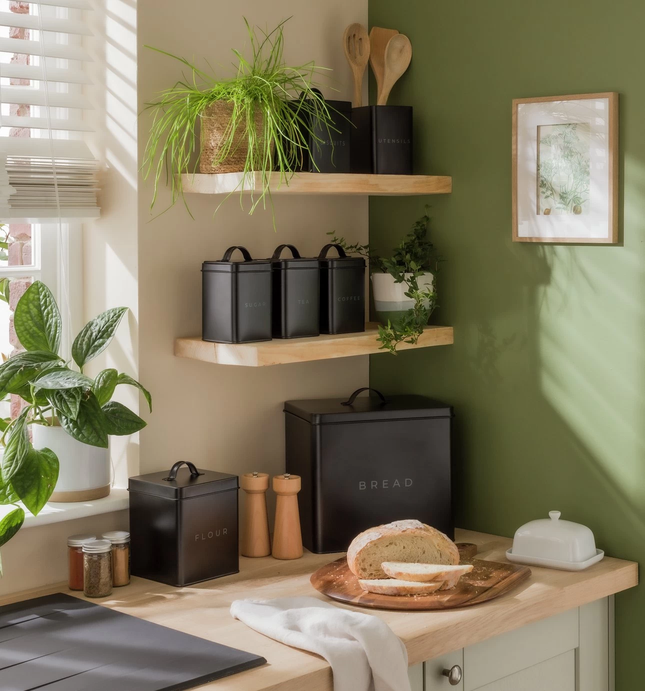 Habitat 7 Piece Carbon Steel Storage Set - Black 4 Habitat 7 Piece Carbon Steel Storage Set - Black - Image 2