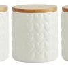 Habitat Set Of 3 Food Storage Heart Canisters -Best Kitchen Products 9310519 R Z001A