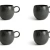 Habitat Set Of 4 Preto Stoneware Mugs 1 Habitat Set Of 4 Preto Stoneware Mugs -Best Kitchen Products 9310784 R Z001A