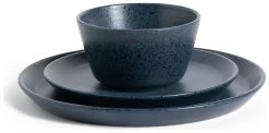 Habitat Addison 12 Piece Stoneware Dinner Set - Blue -Best Kitchen Products 9311446 R Z002A