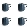 Habitat Addison Set Of 4 Mugs - Blue -Best Kitchen Products 9311642 R Z001A