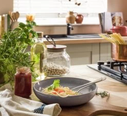 Habitat Evora 4 Piece Stoneware Pasta Bowls - Blue -Best Kitchen Products 9358650 R Z001C