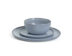 Habitat Evora 12 Piece Stoneware Dinner Set - Blue -Best Kitchen Products 9423499 R Z002A