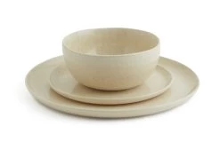 Habitat Evora 12 Piece Stoneware Dinner Set - Natural -Best Kitchen Products 9424261 R Z002A