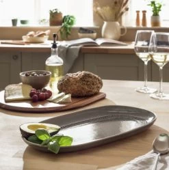 Habitat Evora Stoneware Serving Platter - Green 9 Habitat Evora Stoneware Serving Platter - Green -Best Kitchen Products 9437605 R Z001C