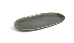 Habitat Evora Stoneware Serving Platter - Green 11 Habitat Evora Stoneware Serving Platter - Green -Best Kitchen Products 9437605 R Z003A