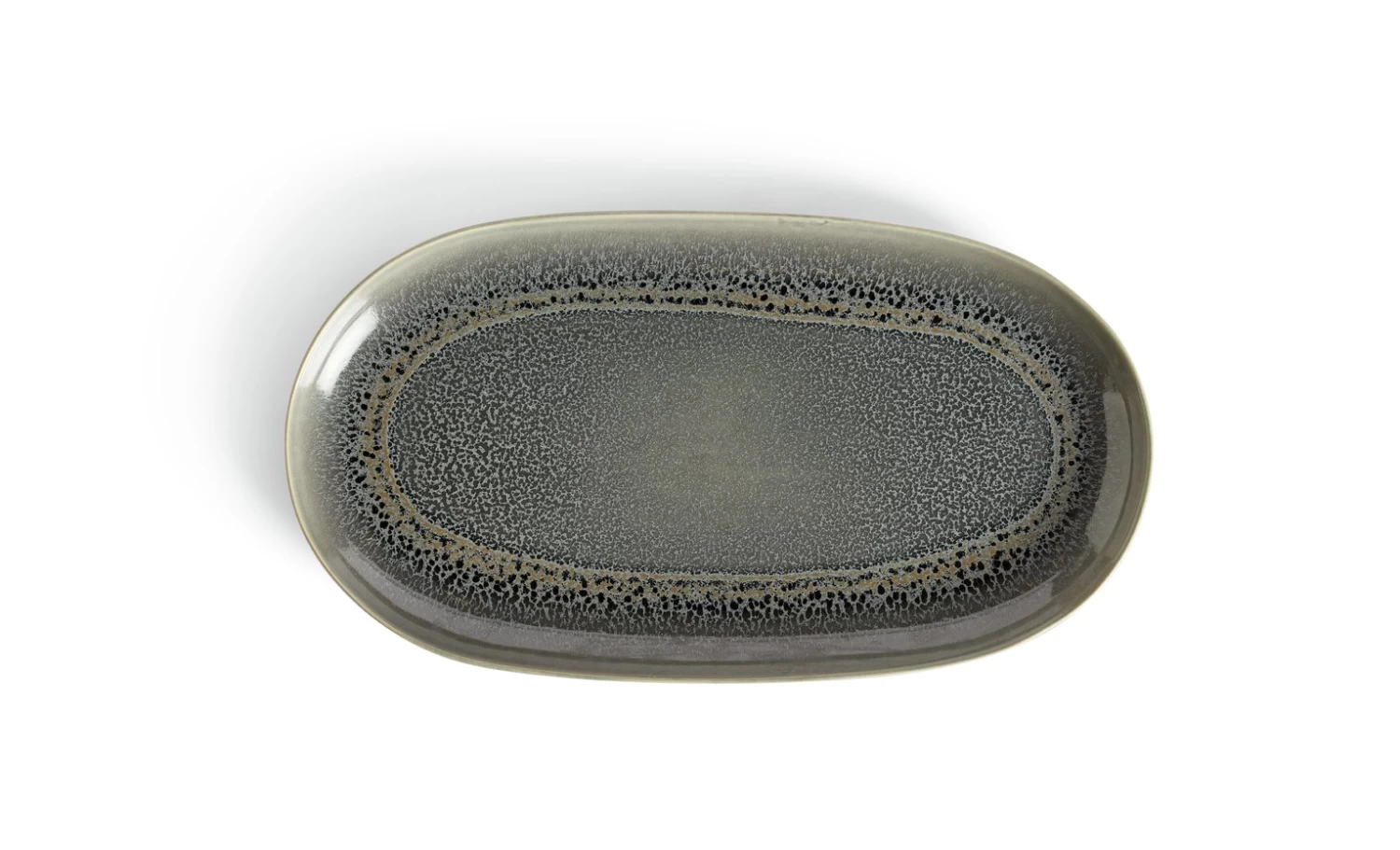 Habitat Evora Stoneware Serving Platter - Green 7 Habitat Evora Stoneware Serving Platter - Green - Image 5