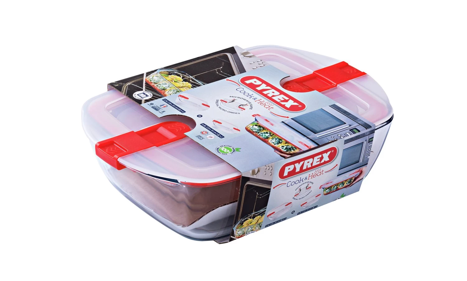 Pyrex Cook & Heat 2 Piece Rectangular Glass Dish Set 3 Pyrex Cook & Heat 2 Piece Rectangular Glass Dish Set