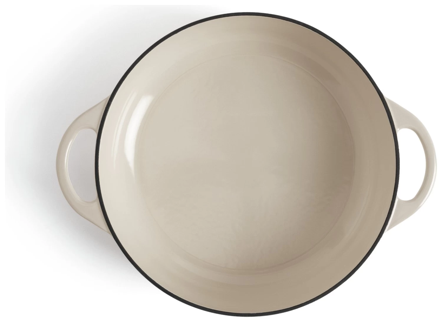 Habitat 4 Litre Cast Iron Shallow Casserole Dish - Cream 6 Habitat 4 Litre Cast Iron Shallow Casserole Dish - Cream - Image 4