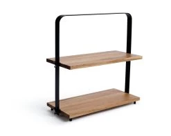 Habitat Industrial Two Tier Wooden Serving Platter -Best Kitchen Products 9474857 R Z003A