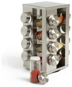 Habitat 16 Jar Stainless Steel Revolving Spice Rack 10 Habitat 16 Jar Stainless Steel Revolving Spice Rack -Best Kitchen Products 9491153 R Z003A