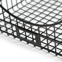 Habitat Pack Of 2 Storage Basket With Label Slot - Black -Best Kitchen Products 9491524 R Z002A