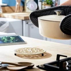 Habitat Cast Iron Trivet - Cream 7 Habitat Cast Iron Trivet - Cream -Best Kitchen Products 9492176 R Z001C