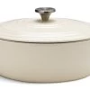 Habitat 4.70 Litre Cast Iron Oval Casserole Dish - Cream 2 Habitat 4.70 Litre Cast Iron Oval Casserole Dish - Cream -Best Kitchen Products 9499935 R Z001A