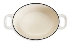 Habitat 4.70 Litre Cast Iron Oval Casserole Dish - Cream -Best Kitchen Products 9499935 R Z002A