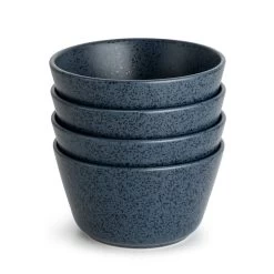 Habitat Addison Set Of 4 Stoneware Cereal Bowl - Blue 9 Habitat Addison Set Of 4 Stoneware Cereal Bowl - Blue -Best Kitchen Products 9525201 R Z002A