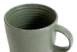 Habitat Textured Ripple Set Of 4 Mugs - Sage -Best Kitchen Products 9527261 R Z004A