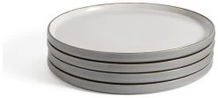 Habitat Speckle 4 Piece Stoneware Dinner Plate - Grey