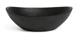 Habitat Mango Wood Serve Bowl - Black