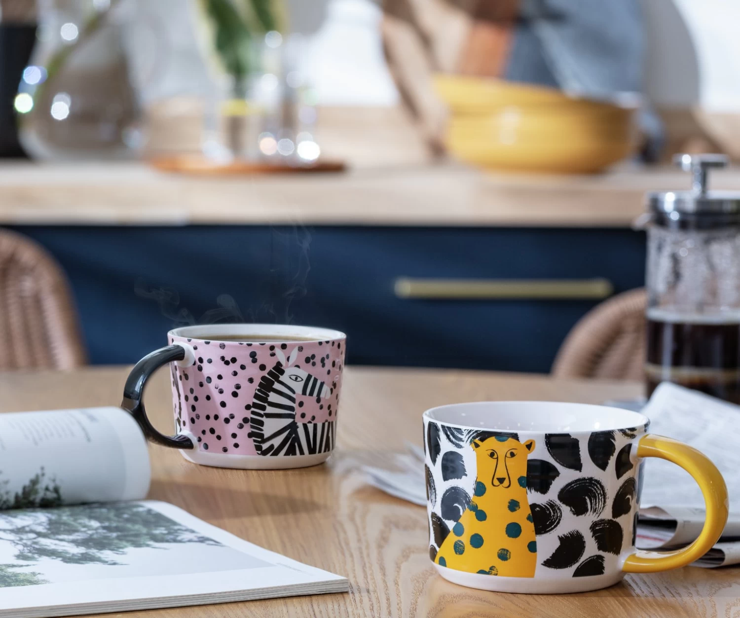 Habitat Global Set Of 4 Decal Mug Set 4 Habitat Global Set Of 4 Decal Mug Set - Image 2