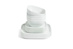 Habitat Riko Square 12 Piece Dinner Set - White 9 Habitat Riko Square 12 Piece Dinner Set - White -Best Kitchen Products 9550874 R Z002A