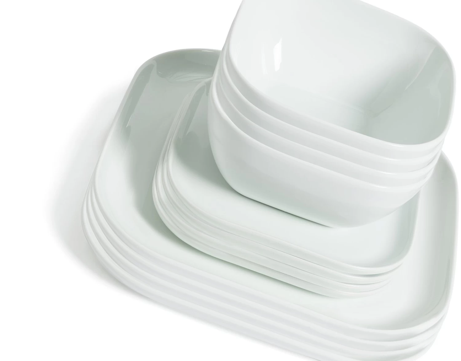 Habitat Riko Square 12 Piece Dinner Set - White 7 Habitat Riko Square 12 Piece Dinner Set - White - Image 5
