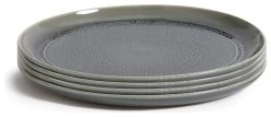 Habitat Evora 4 Piece Stoneware Dinner Plate - Green