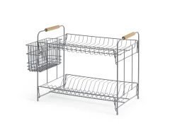 Habitat Industrial Wire Dish Drainer - Grey -Best Kitchen Products 9571712 R Z004A