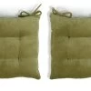Habitat Citrine Pack Of 2 Seat Cushions - Olive Green -Best Kitchen Products 9572508 R Z001A