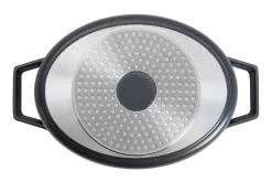 Habitat 4.2LT Cast Aluminium Casserole Dish - Black -Best Kitchen Products 9588994 R Z004A