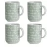 Habitat Scandi Decal Set Of 4 Mugs - White And Mint 1 Habitat Scandi Decal Set Of 4 Mugs - White And Mint -Best Kitchen Products 9598922 R Z001A