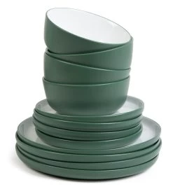 Habitat Two Tone 16 Piece Stoneware Dinner Set 10 Habitat Two Tone 16 Piece Stoneware Dinner Set -Best Kitchen Products 9604438 R Z002A