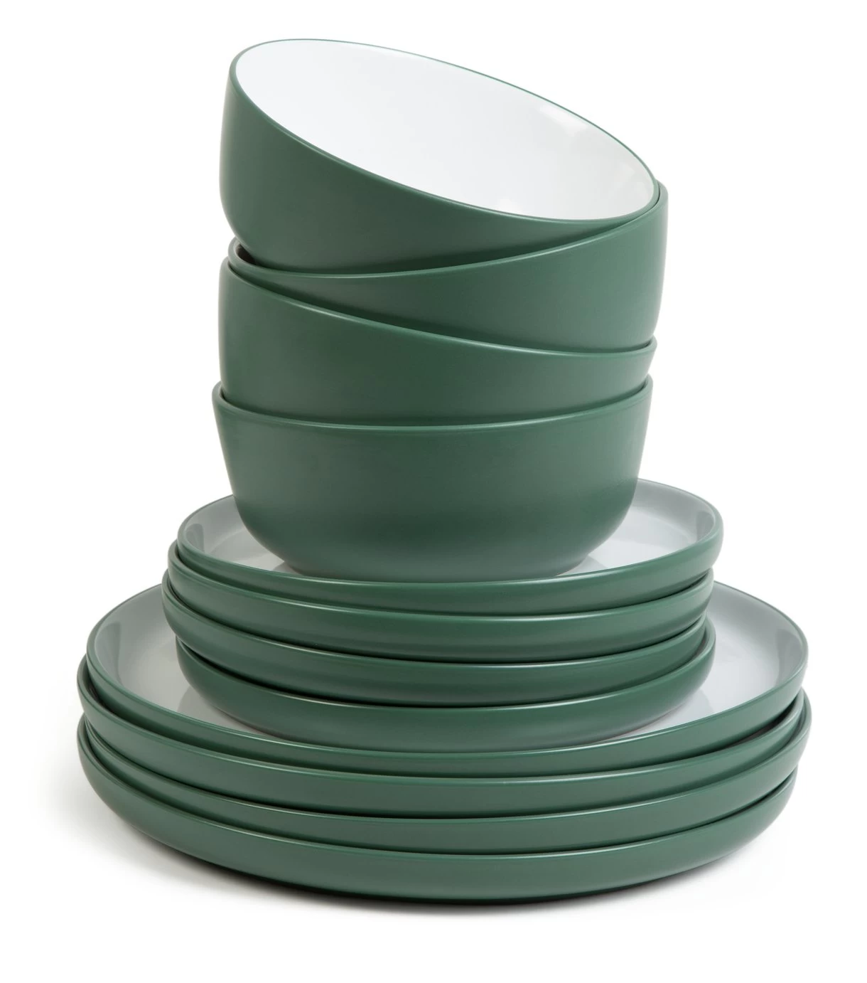 Habitat Two Tone 16 Piece Stoneware Dinner Set 5 Habitat Two Tone 16 Piece Stoneware Dinner Set - Image 3